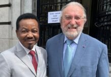 Diplomatie parlementaire : CHRISTOPHE MBOSO N’KODIA, Président de l’Assemblée nationale, accorde une audience à la communauté flamande à Bruxelles.